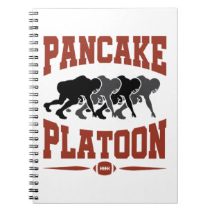 Football Offensive Lineman Pancake Platoon Notebook
