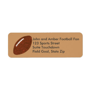 Football Painting Return Address Labels