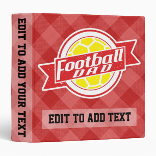 Football Papa Personnalisable 3 Classeur Bague