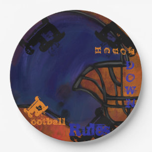 FOOTBALL PAPER PLATE