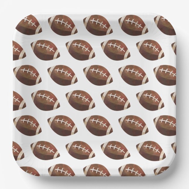 Football Paper Plates (Front)