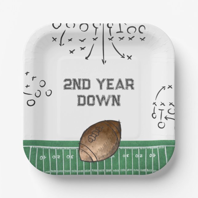 Football Party Plates | Football Paper Plates (Front)