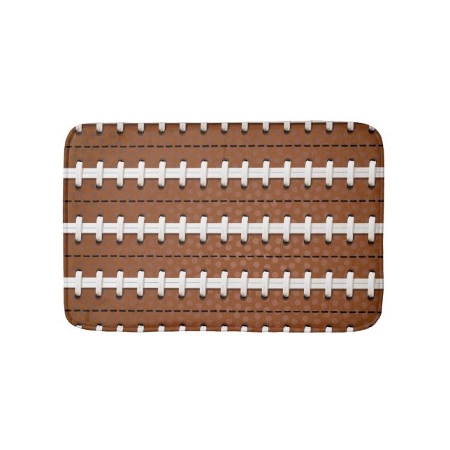 Football Pattern Bath Mat (Front)