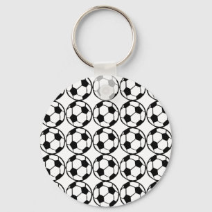 Football pattern keychain