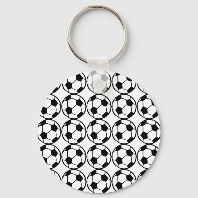 Football pattern keychain (Front)