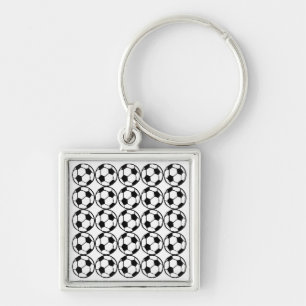 Football pattern keychain
