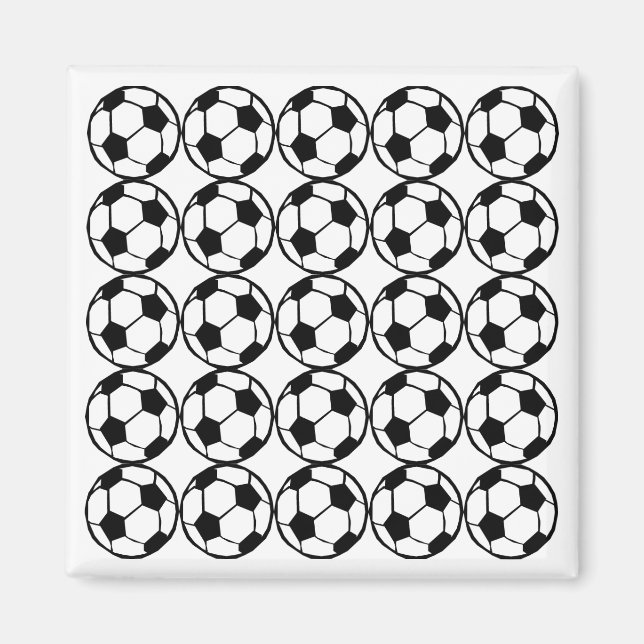 Football pattern magnet (Front)