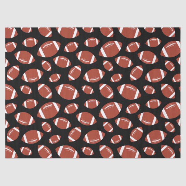 Football Pattern Tissue Paper (Front)