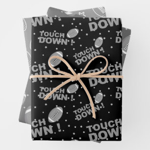 Football Pattern  Wrapping Paper Sheet