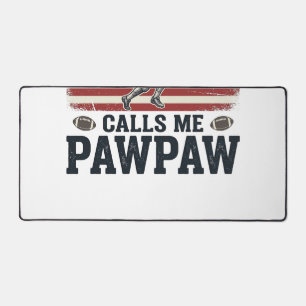 Football Pawpaw Vintage American Flag Shirt Design Desk Mat