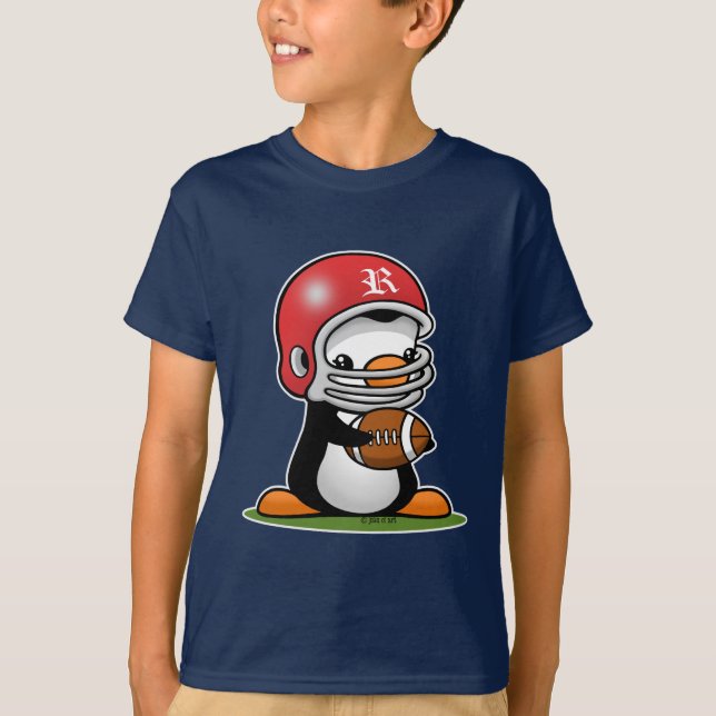 Football Penguin T-Shirt (Front)