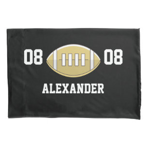 Football Personalized Monogram name  Pillowcase