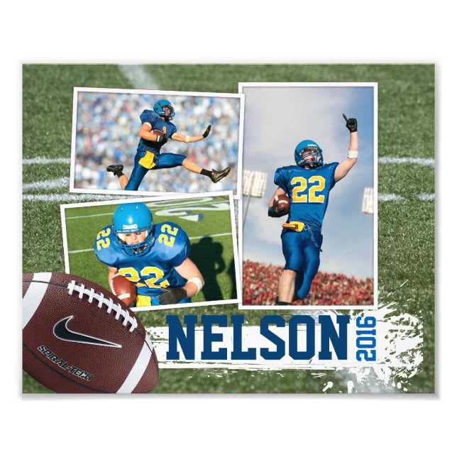 Football Photo Collage Print (Front)