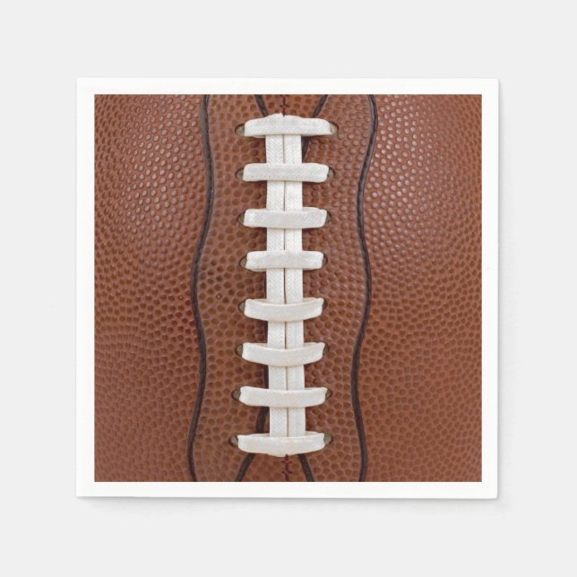 Football Photo Design Party Big Game Napkin (Front)
