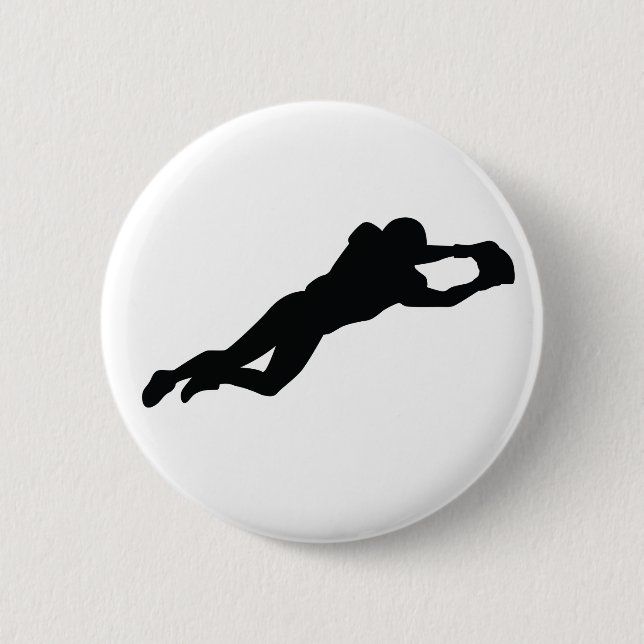 Football Player 2 Inch Round Button (Front)