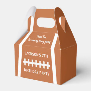 Football Player Ball Custom Sports Birthday Party Favor Box
