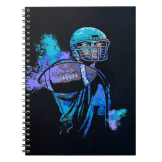 Football Player Canvas Print Notebook