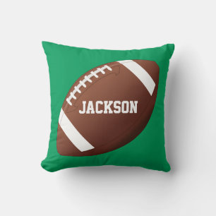 Football Player Custom Player/Team Name or Text Throw Pillow