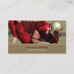 Football Player, Footballer, Football Coach Busine Business Card