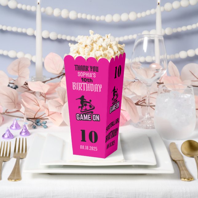 Football Player Girl, Football Girl Team Favour Bo Favor Box (Wedding)