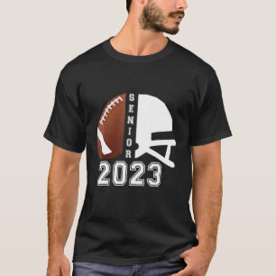 Football Player Helmet Graduate Senior Class 2023  T-Shirt