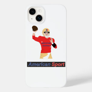 Football player in action with ball in hand Case-Mate iPhone 14 plus case