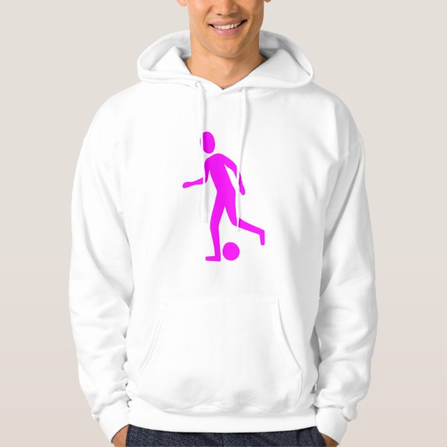 Football Player - Magenta Hoodie (Front)