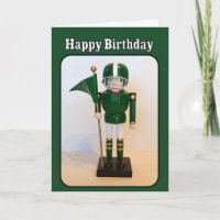 Football Player Nutcracker Happy Birthday