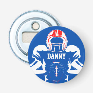 Football Player Personalized Bottle Opener