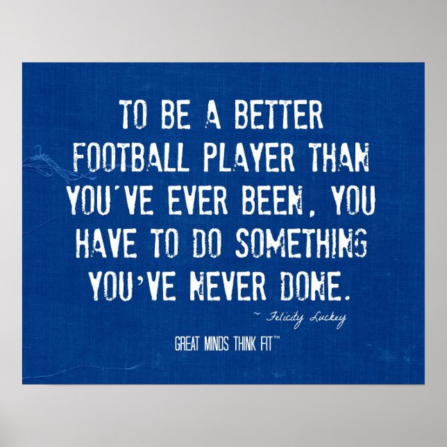 Football Player Poster (Front)