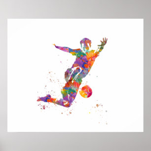 Football player poster