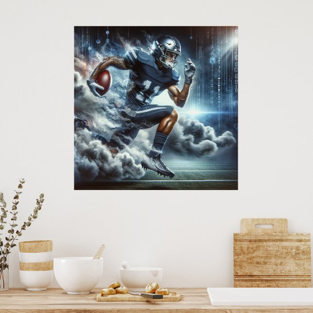 football player poster (Kitchen)