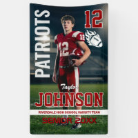 Football Player Senior Night Custom Photo Sports