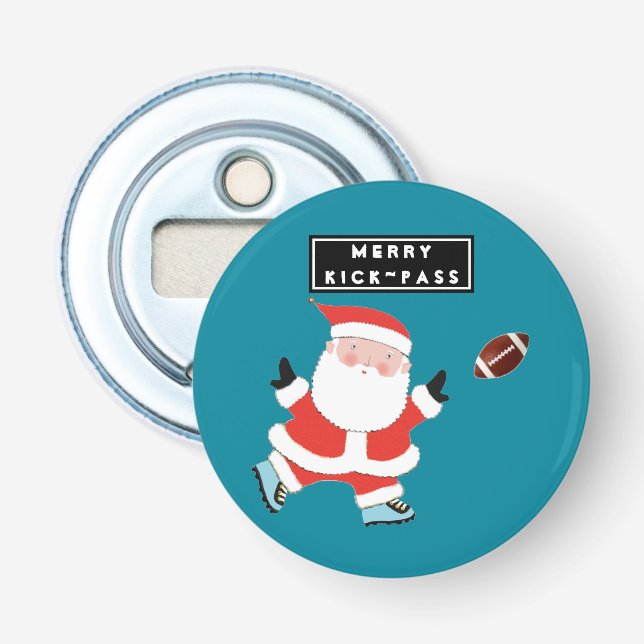 Football Player Stocking Stuffer Bottle Opener (Front)