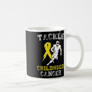 Football Player Tackle Childhood Cancer Awareness  Coffee Mug