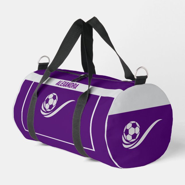 Football Player, Team, Birthday Gift   Duffle Bag (Left Corner)