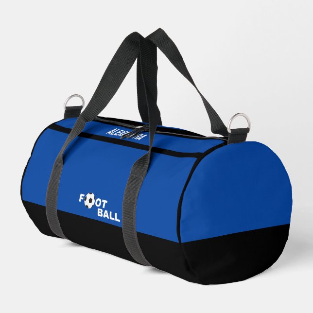 Football Player, Team, Birthday Gift    Duffle Bag (Left Corner)