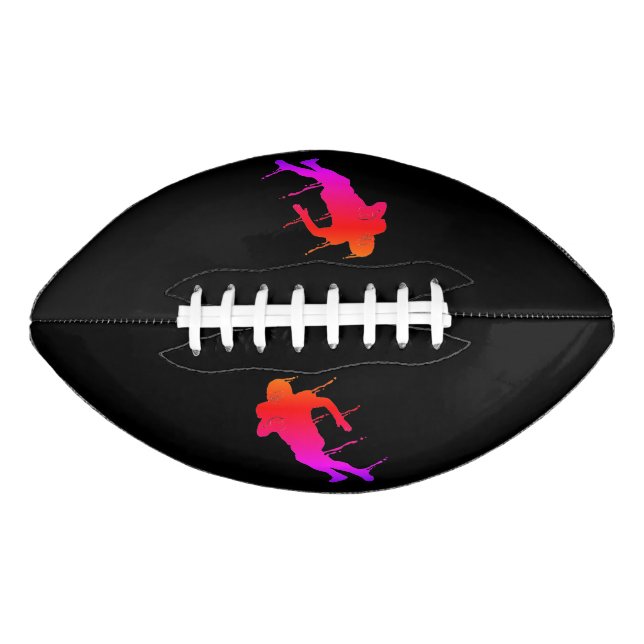 Football Player Touchdown Black and Fluorescent  (Front)