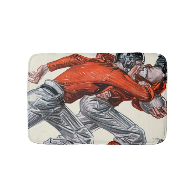 Football Players Bath Mat (Front)