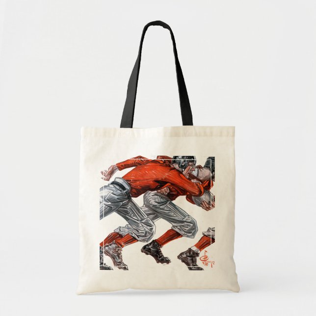 Football Players Tote Bag (Front)