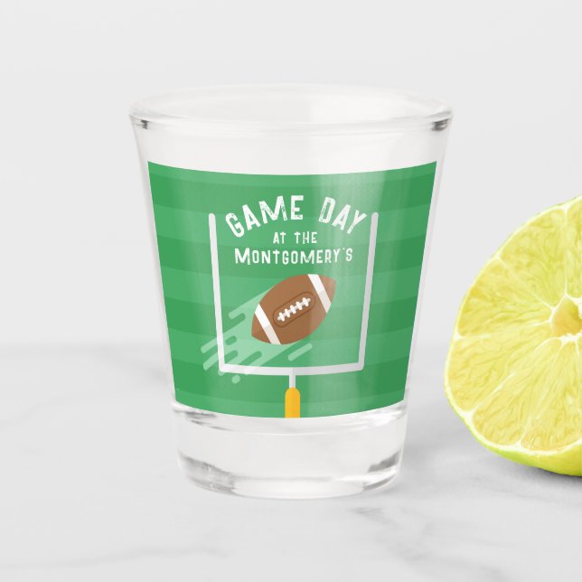 Football Point After Uprights Shot Glass (Front)