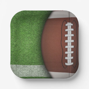 Football Printed Paper Plates