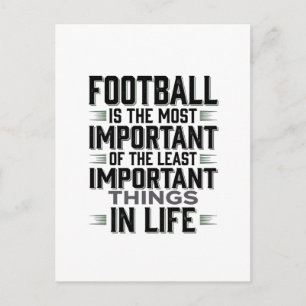 Football Quote Vintage Typography Shirt Design_1 Postcard