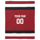 Football Red & Black Personalized