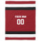 Football Red & Black Personalized