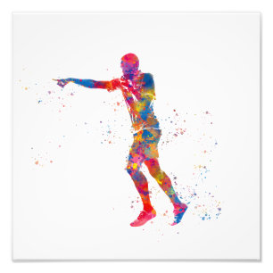 Football referee photo print