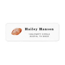 Football Return Address Labels