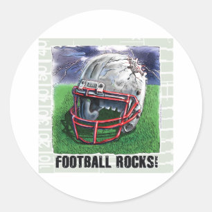 Football Rocks ! Autocollant