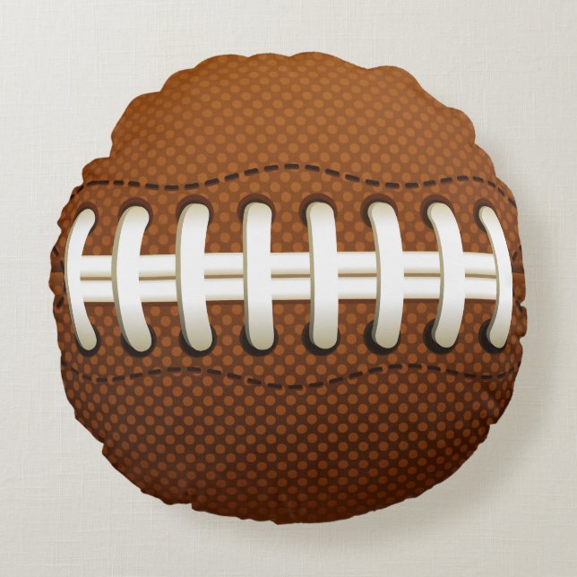 Football Round Pillow (Front)