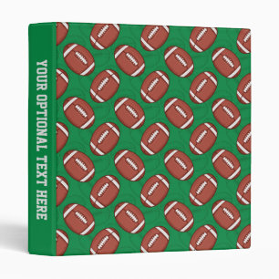 Football / Rugby Pattern custom text binders